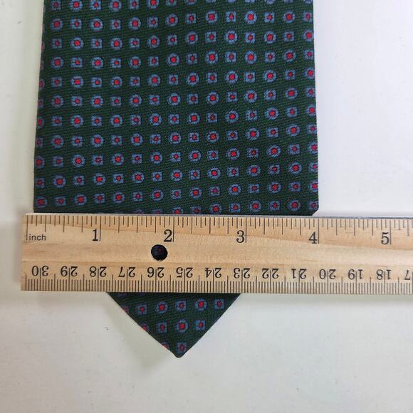 Vintage Reis Green Repp Stripe Tie for Dayton’s Northbriar Shop 4"x56.5" - Picture 10 of 10